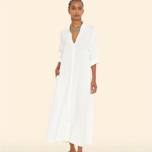 Xirena White Boden Gauze Maxi Dress XS